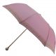 Pink Folding umbrella for Lady, silver plated knob