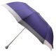 Parapluie pliant Dame, violet, poignée argentée