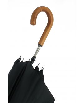 Epée - parapluie noir, avec poignée jonc