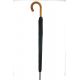 Sword - black umbrella with malacca handle