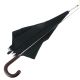 Sword - black umbrella with brown leather handle