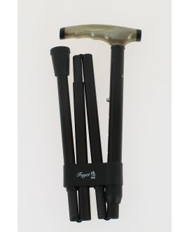 Blond horn handle, folding cane