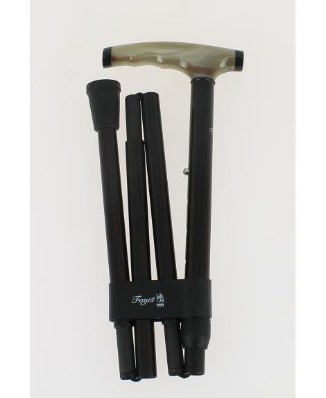 Blond horn handle, folding cane