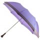 Parapluie pliant Dame, parme, dentelle rose pale, poignée palissandre