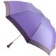 Parapluie pliant Dame, parme, dentelle rose pale, poignée palissandre