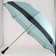 Grey Folding umbrella for Lady, horn knob