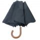 Parapluie pliant Homme, noir, poignee jonc