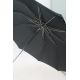 Folding umbrella for man, Black cloth, crook malacca handle