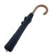 Folding umbrella for man, Black cloth, crook malacca handle