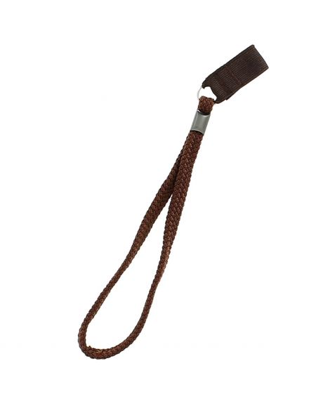 Brown textile strap, with elastic