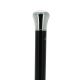 Tippling stick - silver plated knob on a black stamina wood shaft,  with 1 bottle